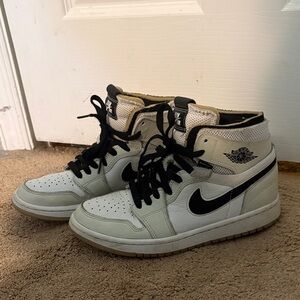 Nike High-Top Sneakers in Black and Cream